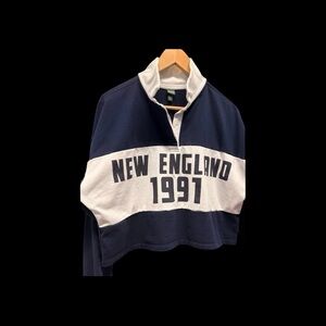 Wild Fable Navy and White Top